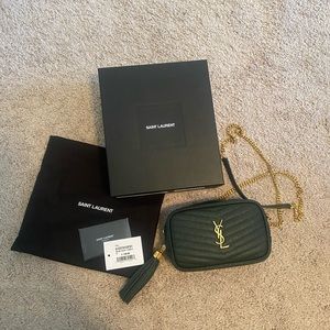 YSL Saint Laurent Mini Lou Quilted Leather Camera Bag